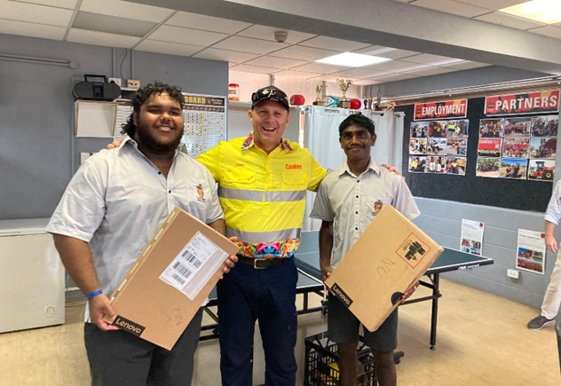 Clontarf laptop donation
