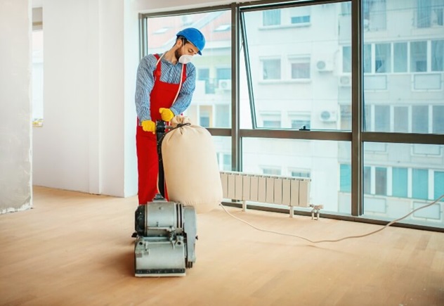 Drum floor sander