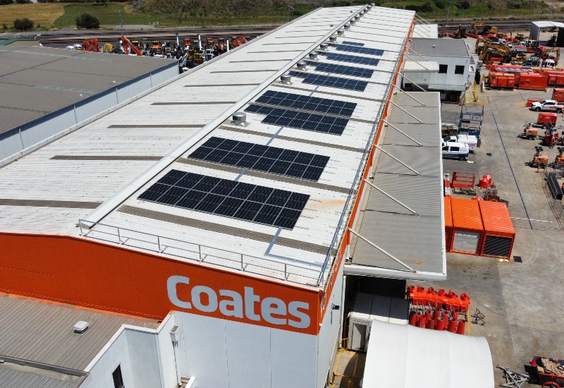 Solar panels at Coates Dandenong branch